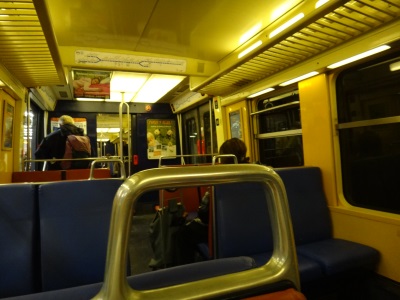RER電車の車内