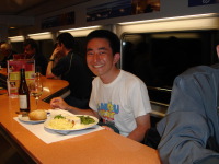 国際夜行列車ルシタニア号の食堂車
